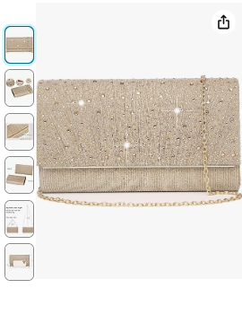 MUDUO Rhinestone Clutch Purses for